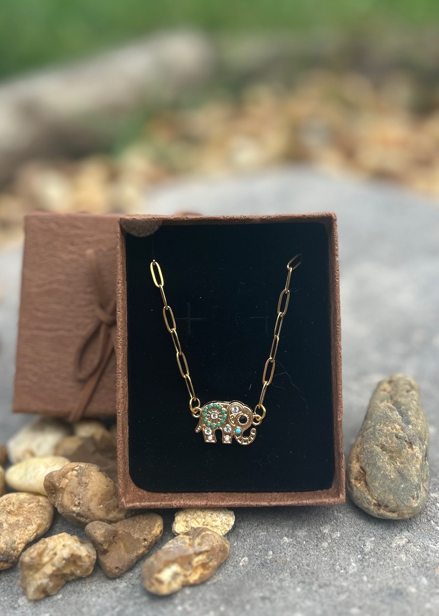Wild Elephants Necklace