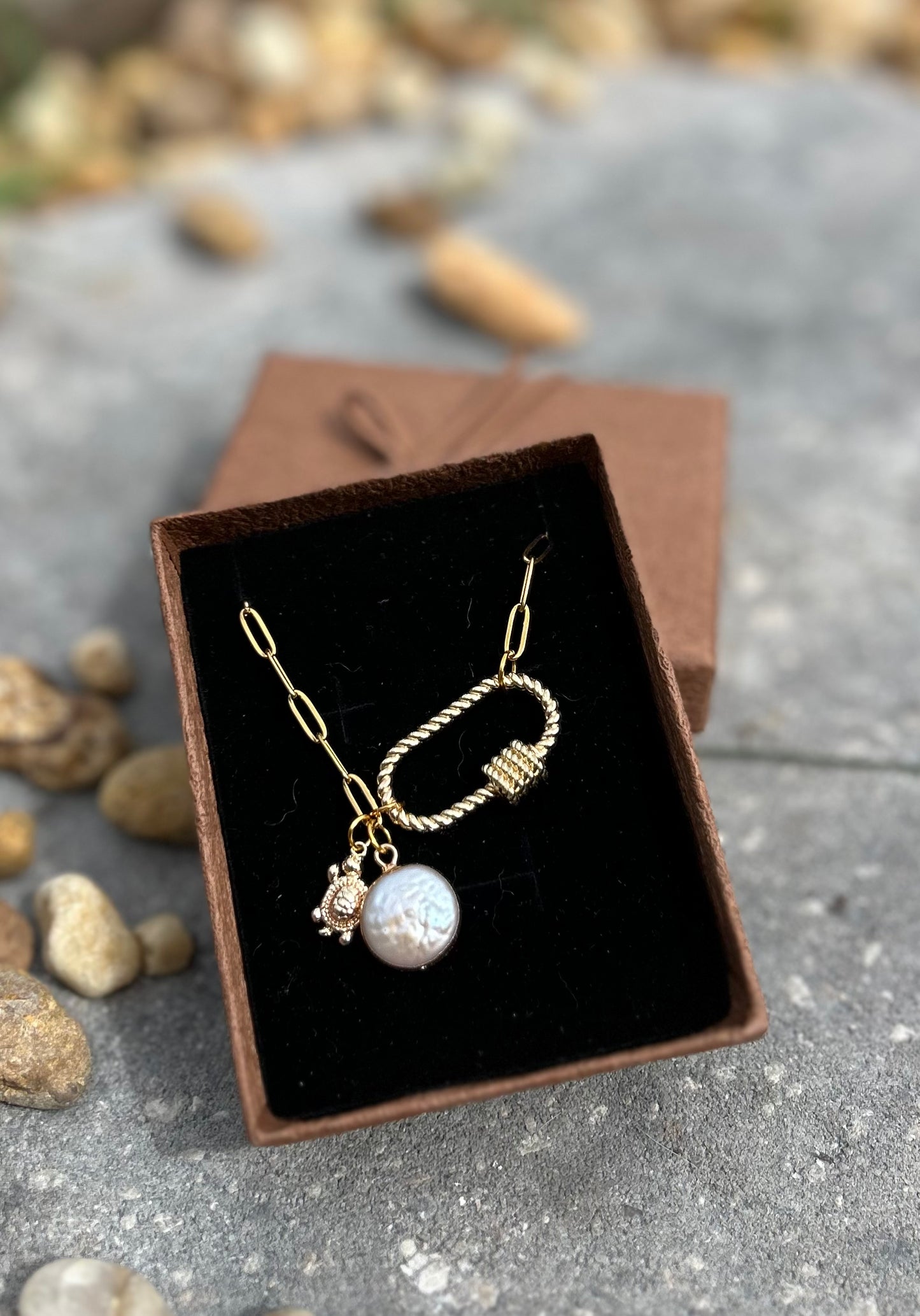 Sea Turtle Pearl Necklace