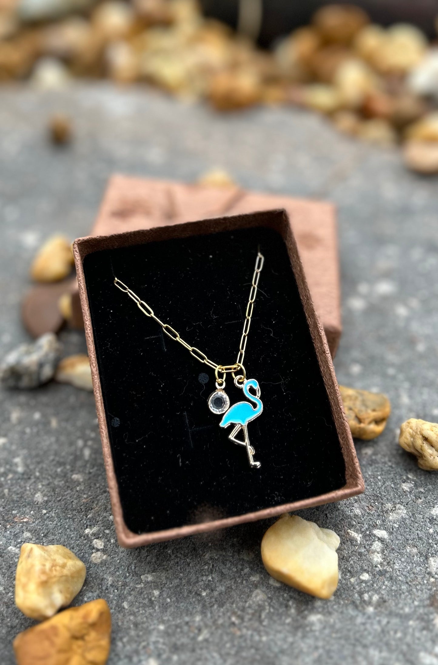 Flamingo Blues Necklace
