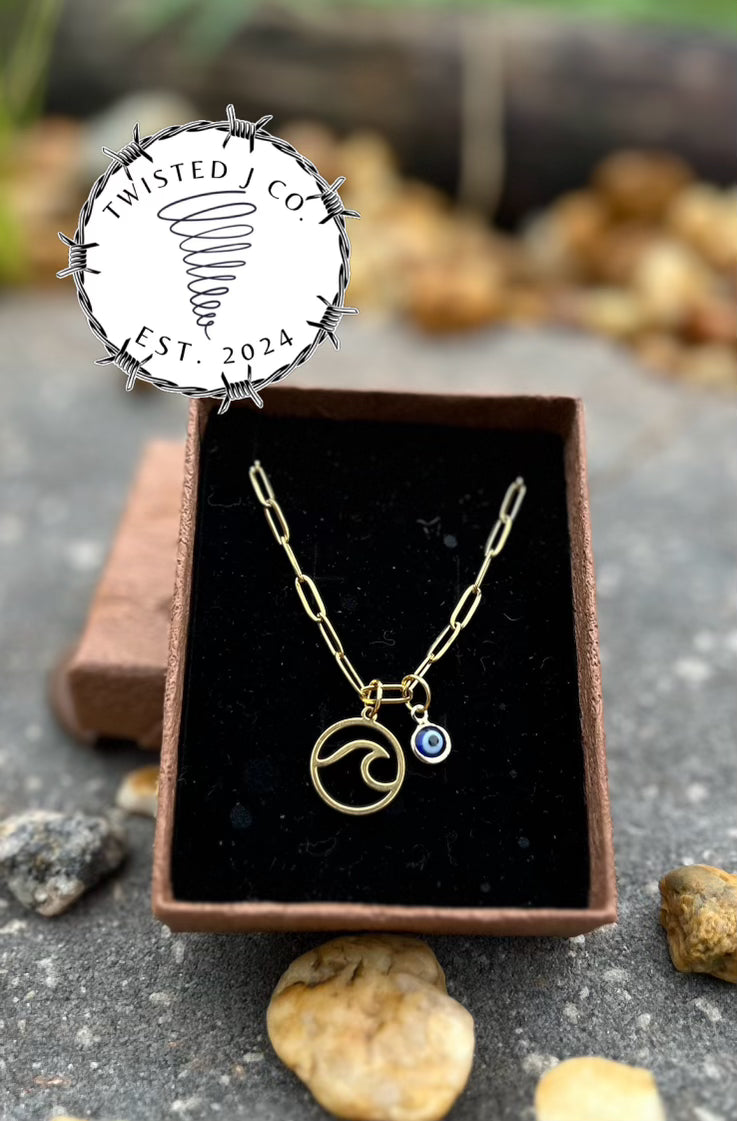 Ocean Wave Seas You Necklace
