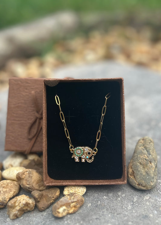 Wild Elephants Necklace