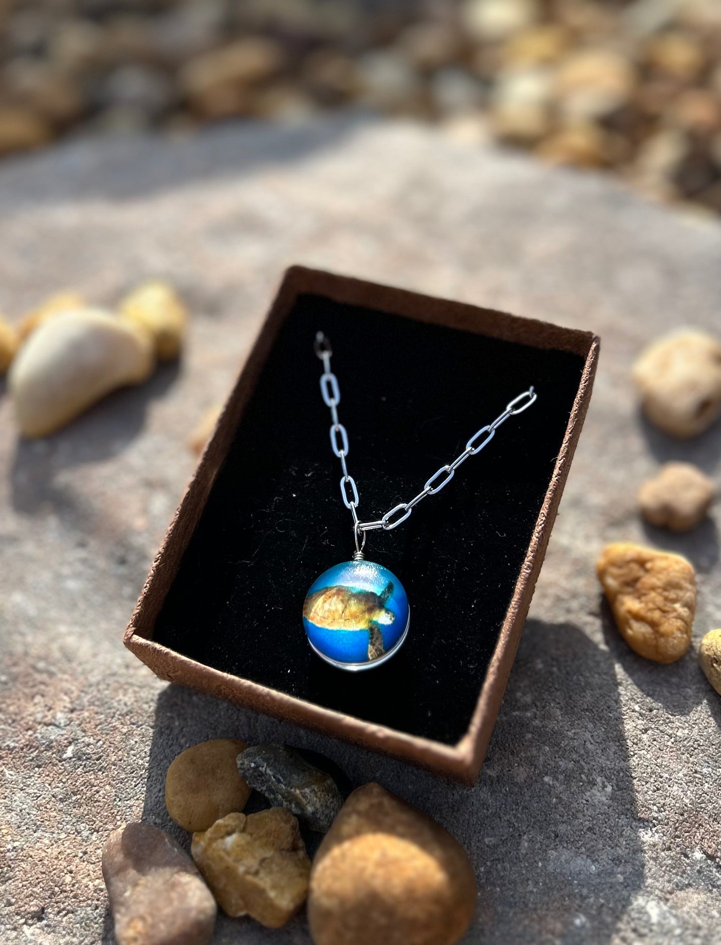 Turtle Crystal Necklace
