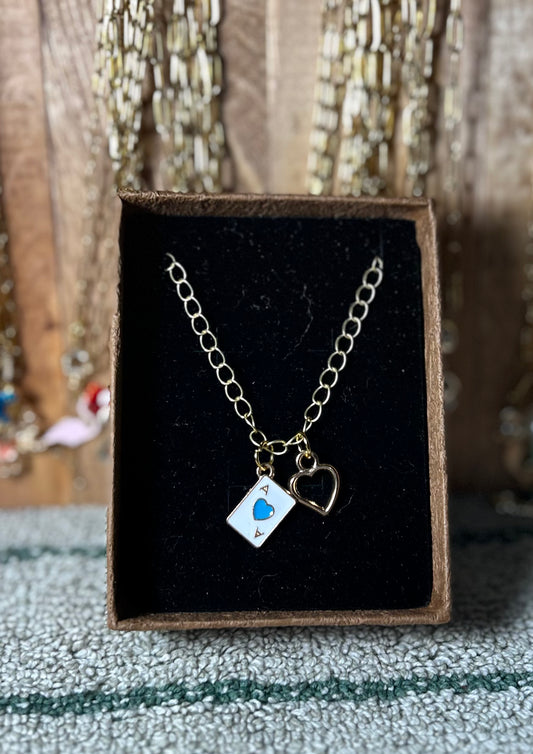 Ace of Hearts Necklace